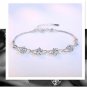 925 Sterling Silver Bracelet Purple Crystal Zircon Plum Bracelet For Women Model Purple