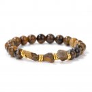 Irregular Rough Obsidian Bracelet Original Natural Stone Quartzs Reiki Lapis Model Tiger Eye
