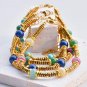 Delicate Bohemia Bracelet Multicolour Natural Stone Beaded Gold Plated Jewelry Model B573 4