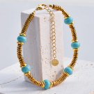 Delicate Bohemia Bracelet Multicolour Natural Stone Beaded Gold Plated Jewelry Model B573 3