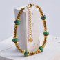 Delicate Bohemia Bracelet Multicolour Natural Stone Beaded Gold Plated Jewelry Model B573 2