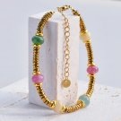 Delicate Bohemia Bracelet Multicolour Natural Stone Beaded Gold Plated Jewelry Model B573 1