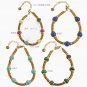 Delicate Bohemia Bracelet Multicolour Natural Stone Beaded Gold Plated Jewelry Model B573 1