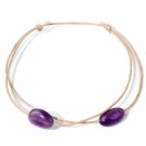 Natural Irregular Lapis Lazuli Bracelets Smooth Freeform Stone Charm Beads Model 5Amethysts