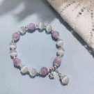 Original Opal Sea Blue Treasure Moonlight Crystal Bracelet Light Luxury Elastic Model Purple