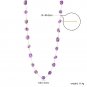 ASONSTEEL Purple Irregular Natural Stone Beads Chain Necklace Bracelet For Model NE2D750JG