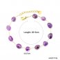 ASONSTEEL Purple Irregular Natural Stone Beads Chain Necklace Bracelet For Model BR27200CG