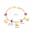 ASONSTEEL Purple Irregular Natural Stone Beads Chain Necklace Bracelet For Model BR232002G ASONSTEEL Purple Irregular Natural Stone Beads Chain Necklace Bracelet For Model BR232002G