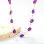 ASONSTEEL Purple Irregular Natural Stone Beads Chain Necklace Bracelet For Model NE2E080CG