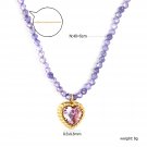 ASONSTEEL Purple Irregular Natural Stone Beads Chain Necklace Bracelet For Model NE2E510CG ASONSTEEL Purple Irregular Natural Stone Beads Chain Necklace Bracelet For Model NE2E510CG