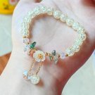 Korean New Sweet Daisy Flower Bracelet For Women Colorful Crystal Beaded Model BR22Y06611