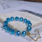 CARLIDANA New Arrival Multicolored Artificial Austrian Crystal Bracelet Model Blue