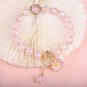 Lucky Popcorn Crystal Bracelet New Korean Daisy Flower Multicolor Glass Beads Model Pink
