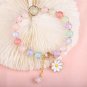 Lucky Popcorn Crystal Bracelet New Korean Daisy Flower Multicolor Glass Beads Model Pink
