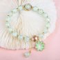Lucky Popcorn Crystal Bracelet New Korean Daisy Flower Multicolor Glass Beads Model Pink