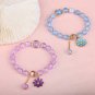 Lucky Popcorn Crystal Bracelet New Korean Daisy Flower Multicolor Glass Beads Model Yellow