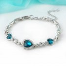 Stainless Steel Rhinestone Bracelets For Women 2023 Silver Color Letter D Model SL00013