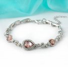 Stainless Steel Rhinestone Bracelets For Women 2023 Silver Color Letter D Model SL00012