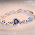 Stainless Steel Rhinestone Bracelets For Women 2023 Silver Color Letter D Model SL00011