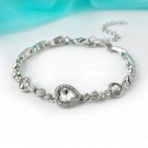 Stainless Steel Rhinestone Bracelets For Women 2023 Silver Color Letter D Model SL00015
