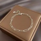 Stainless Steel Rhinestone Bracelets For Women 2023 Silver Color Letter D Model SL00082