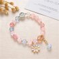 Cute Popcorn Beads Bracelet For Girls Glass Beads Friendship Bracelet For Model Pink