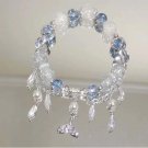 Light Luxury Purple Glass Crystal Beaded Bracelets for Women Chic Butterfly Model BR23Y08162