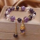 2025 New Purple Crystal Beaded Bracelets For Women Shiny Zircon Flower Water Model 04