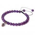 Healing Natural Amethysts Bracelet Stone Purple Crystal Beaded Bracelets Model Type 27