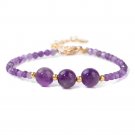 Healing Natural Amethysts Bracelet Stone Purple Crystal Beaded Bracelets Model Type 5
