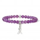 Healing Natural Amethysts Bracelet Stone Purple Crystal Beaded Bracelets Model Type 24