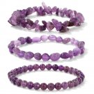 Healing Natural Amethysts Bracelet Stone Purple Crystal Beaded Bracelets Model Type 37