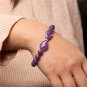 Healing Natural Amethysts Bracelet Stone Purple Crystal Beaded Bracelets Model Type 37