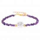 Healing Natural Amethysts Bracelet Stone Purple Crystal Beaded Bracelets Model Type 4