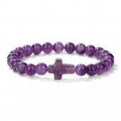 Healing Natural Amethysts Bracelet Stone Purple Crystal Beaded Bracelets Model Type 21