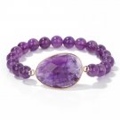 Healing Natural Amethysts Bracelet Stone Purple Crystal Beaded Bracelets Model Type 19
