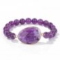 Healing Natural Amethysts Bracelet Stone Purple Crystal Beaded Bracelets Model Type 19