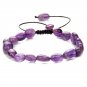 Healing Natural Amethysts Bracelet Stone Purple Crystal Beaded Bracelets Model Type 30