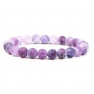 Natural Women men clean purple amethysts quarzt crystal stone Model Red