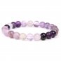 Natural Women men clean purple amethysts quarzt crystal stone Model Red
