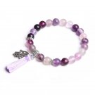 Natural Women men clean purple amethysts quarzt crystal stone Model 11 Fluorite