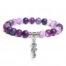 Natural Women men clean purple amethysts quarzt crystal stone Model 20 Striped Agate