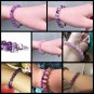 Natural Women men clean purple amethysts quarzt crystal stone Model 28 Imperial 4X13MM