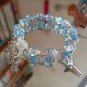 Niche Design Star Chain Tassel Bracelet for Women Fantasy Blue Crystal Beads Model H