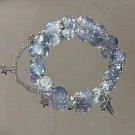 Korean Pink Crystal Flowers Butterfly Pendant Beaded Bracelet For Women Sweet Model Style W Korean Pink Crystal Flowers Butterfly Pendant Beaded Bracelet For Women Sweet Model Style W