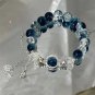 Original Opal Sea Blue Treasure Moonlight Crystal Bracelet Light Luxury Elastic Model A12