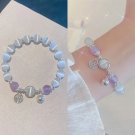 Original Opal Sea Blue Treasure Moonlight Crystal Bracelet Light Luxury Elastic Model A10