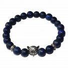 Natural Stone Men's Beaded Jewelry Crystal Agates Jades Tiger Eye Stone Beaded Model Blue Tiger eye