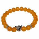 Natural Stone Men's Beaded Jewelry Crystal Agates Jades Tiger Eye Stone Beaded Model Yellow
