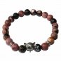 Natural Stone Men's Beaded Jewelry Crystal Agates Jades Tiger Eye Stone Beaded Model Yellow